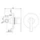 Jaquar Fonte Full Gold Single Lever Concealed Deusch Mixer, FON-GLD-40227