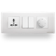 Wipro North West Stylus Plus 6A 1M Matt White Two Way LED Switch, SR211-PLUS