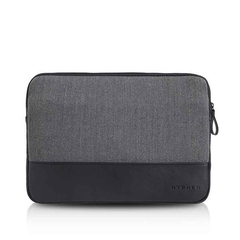 Hyphen 13.3 inch Microfiber Esse Black Sleeve Laptop Bag