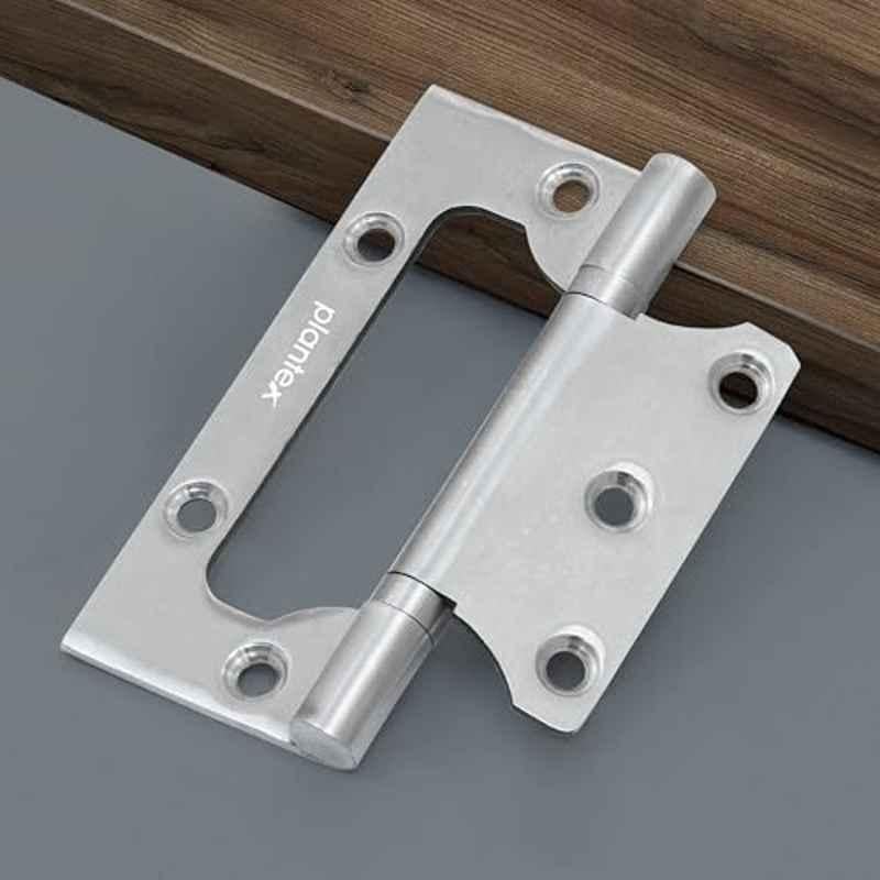 Plantex 14 inch 2.5mm 14 Gauge Stainless Steel Chrome Butterfly Door Hinge for Home/Office/Hotel/Non-Mortise Hinge- APS-6000-BUTERFLY-CHRM-4INX14-HINGS-PK-1