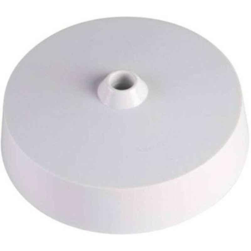 Micron 6A Bakelite White Ceiling Rose with 3 Terminals + Earth, MME0321