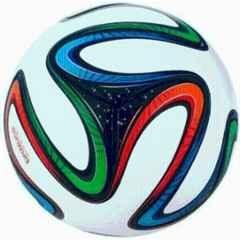 Yashu Brazuca PVC Standard Multicolour Football, Size: 5