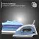 Crompton Brio 1000W Sky Blue & White Dry Iron with Weilburger Non Stick Coating