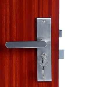 Handle Waala MG304 8 inch 60mm Stainless Steel Satin Finish Cylindrical Plate One Side Key Mortise Door Lock Set