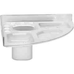 IRIS BA-18 Plastic White 5 in 1 Corner Bathroom Shelf with Tumbler