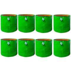 Singhal 24x24 inch 260 GSM HDPE UV Protected Plants Grow Bag for Terrace & Vegetable Gardening, GB-24x24-P8 (Pack of 8)