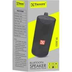 Troops 5W 1200mAh Black Bluetooth Portable Speaker, TP-3053