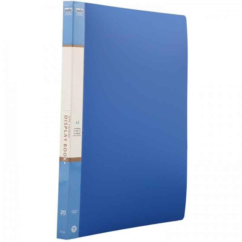 Solo A4 Side Loading Blue Display File with 20 Pockets, DF 302 (Pack of 25)