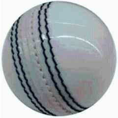 Bhavya Sports Standard Pure White Cricket Leather Ball