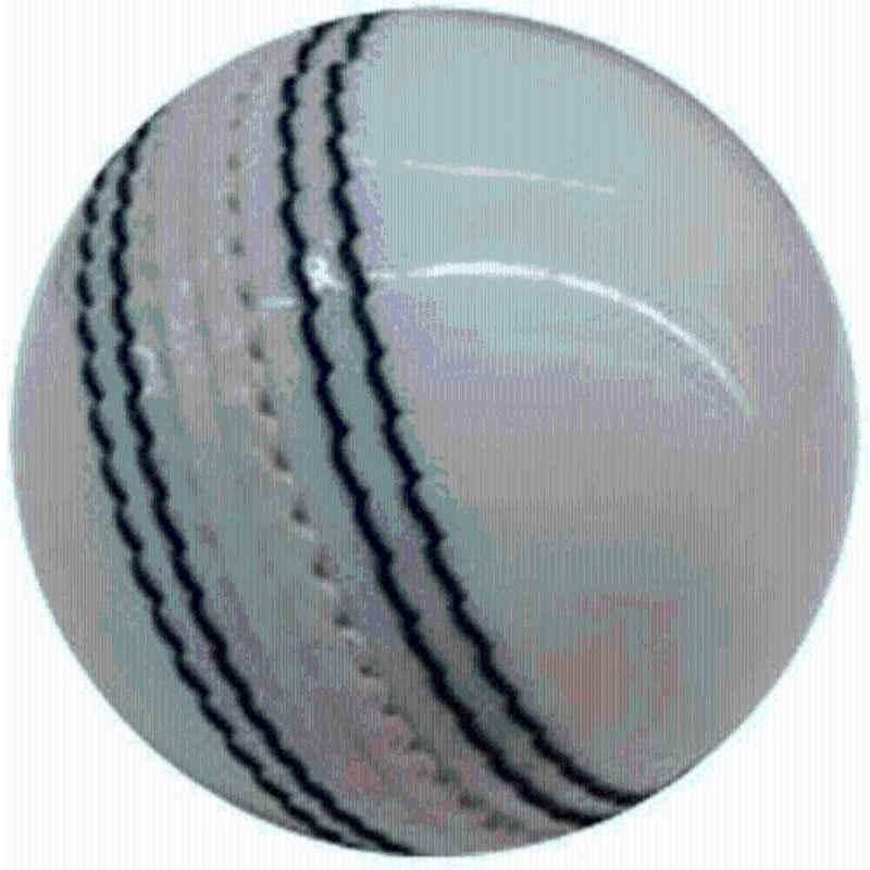 Bhavya Sports Standard Pure White Cricket Leather Ball