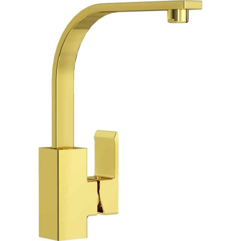 Kludi Rak Profile Star Brass Gold DN15 Single Lever Sink Mixer, RAK14114.GD1