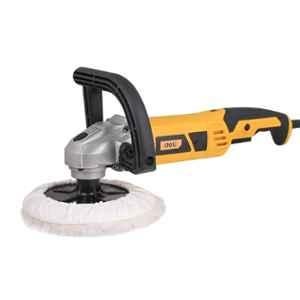 Deli DL-PG180-E1 1200W 180mm Corded Electric Angle Polisher with 6 Geared Speed Adjustment Spindle Lock & Auxilary Handle