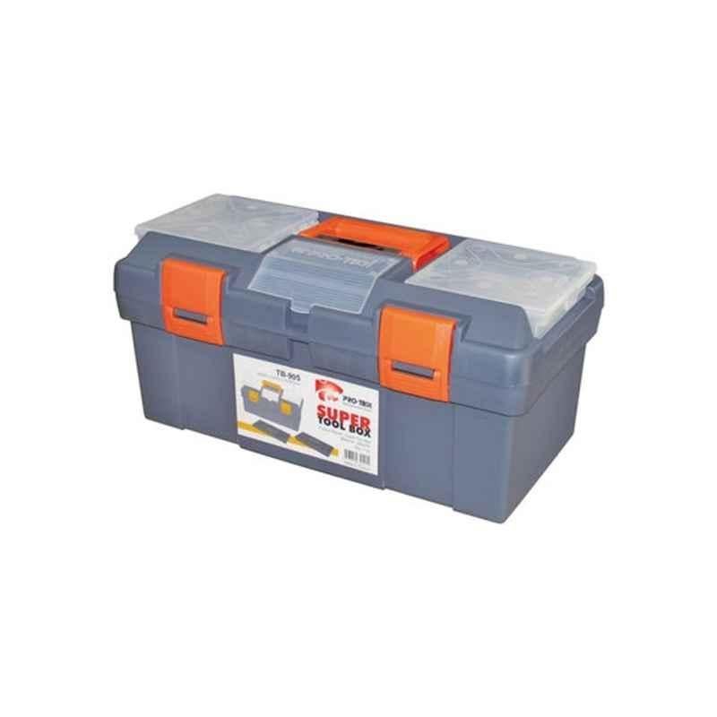 Buy Protech Copolymer Polypropylene Grey & Orange Tool Box, TB