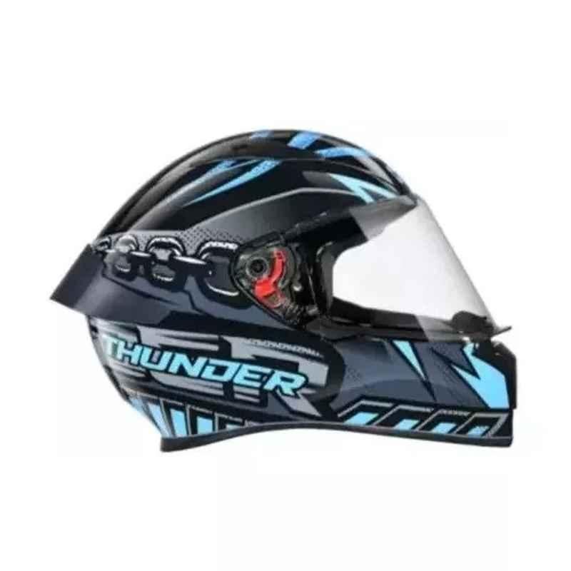 Studds N1 Expanded Polystyrene Black & Grey Full Face Helmet, Size: Medium