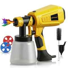 Tomahawk EPS-3000 600W 800ml Plastic Yellow & Black HVLP Paint Sprayer with 3 Nozzles, EPS-B10