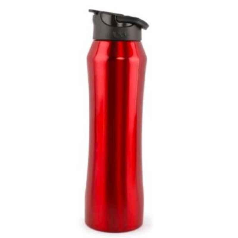 Cello Evoke 600ml Red Stainless Steel Vacuum Sports Bottle, 405CSSB0581