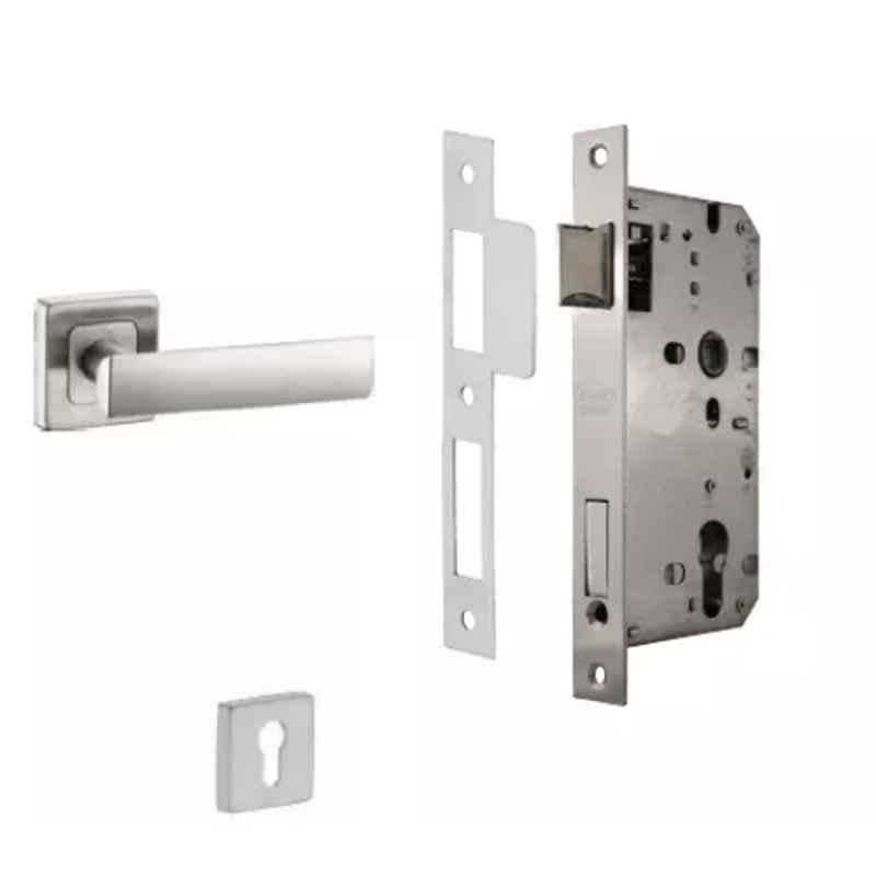 Dorset ML Series Eden Stainless Steel Silver Chrome Finish Door Handle Lock Set with Mortise Latch