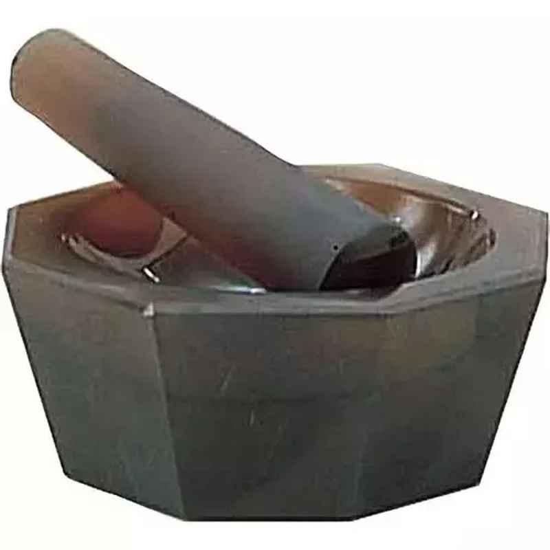 Lab Plus Agate Mortar Shallow Type with Pestle, Size: 170 mm, LP-3312
