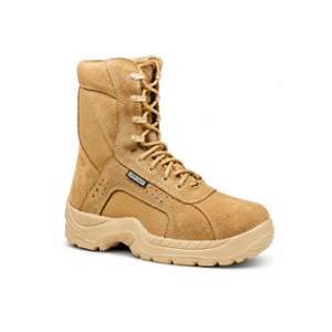 Krieger Leather Brown High Ankle Desert Army Work Safety Boots, KR-1002, Size: 10