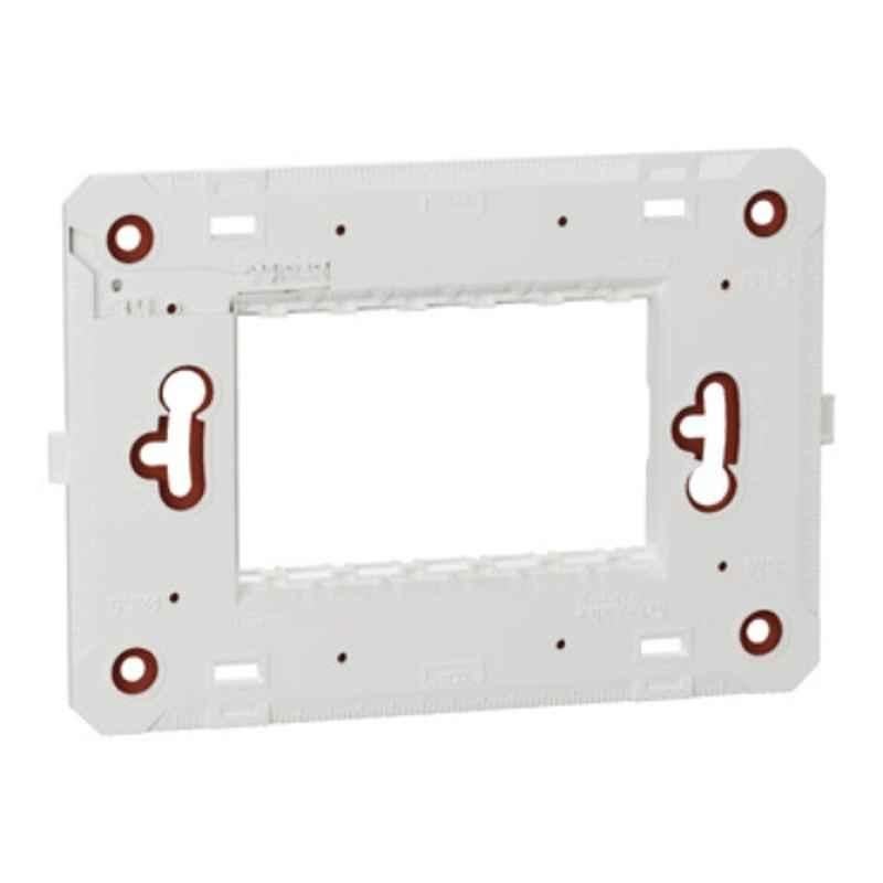 Schneider Electric Unica Pure 3 Module White Fixing Frame, UNPGP3M
