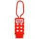 India Loto ILP039-5 4-7.5mm Red 6 Holes Dielectric Slider Loto Safety Hasp (Pack of 5)