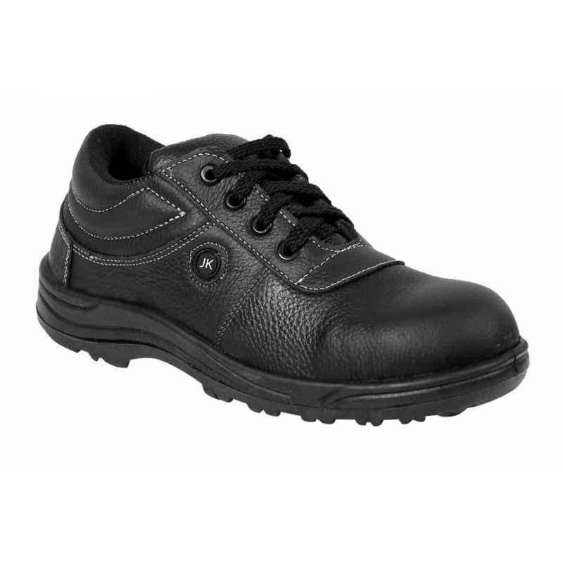 JK Steel JKPB056BLK Steel Toe Black Safety Shoes, Size: 6