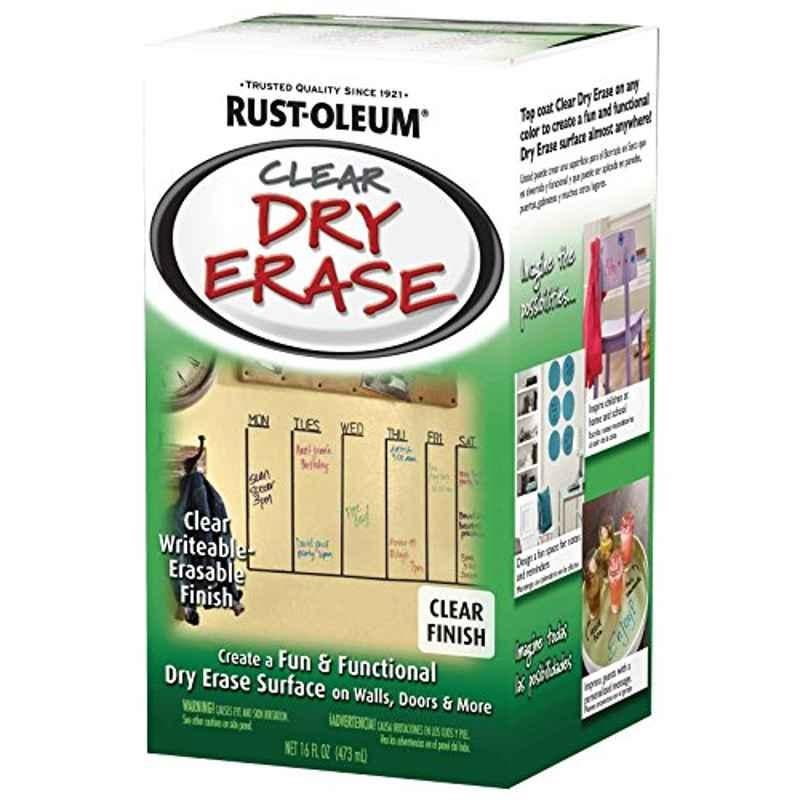 Rust-Oleum 16 Oz Clear 284637 Specialty Dry Erase Brush On Paint Kit
