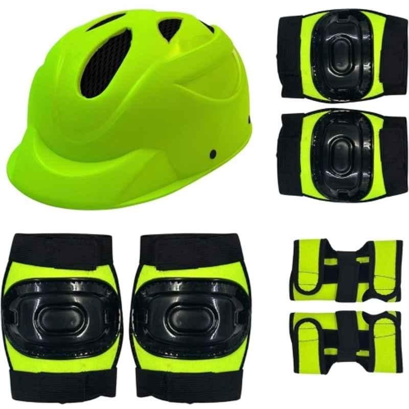 STYRKR Plastic & EVA Foam Green Protective Gear Set for Kids Helmet Guards for Skating, Cycling & Skateboarding Skating Kit