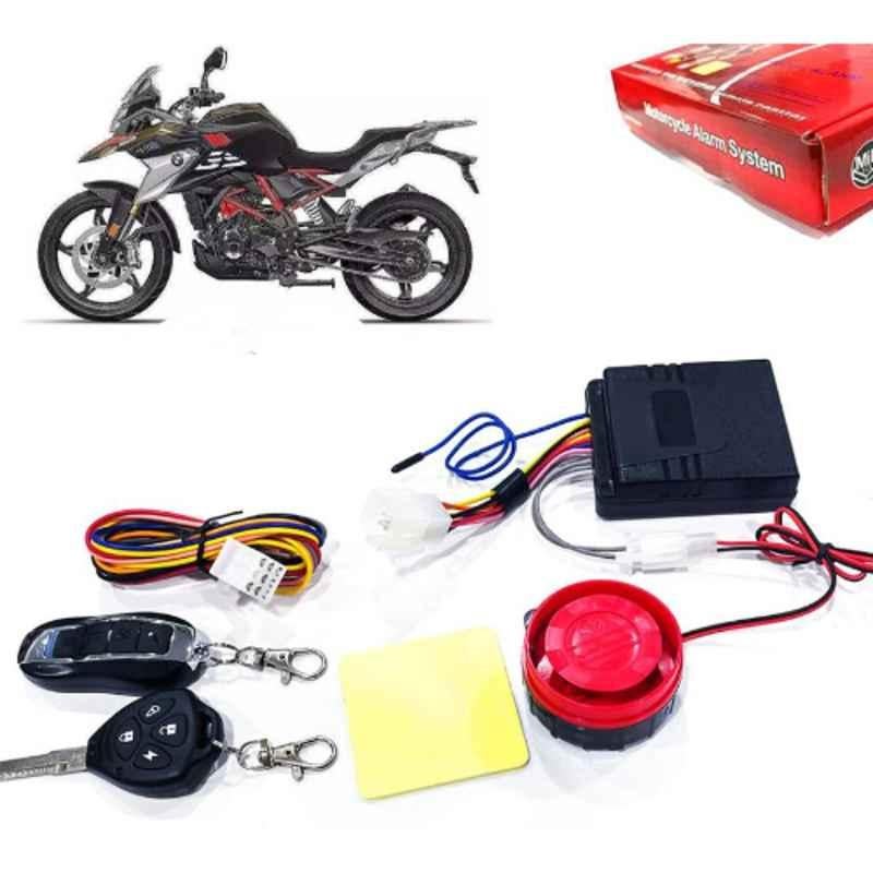 Auto Pearl 12V Black Two-Way Anti Theft Motorcycle Alarm Kit with 2 Pcs Remote for G 310 GS