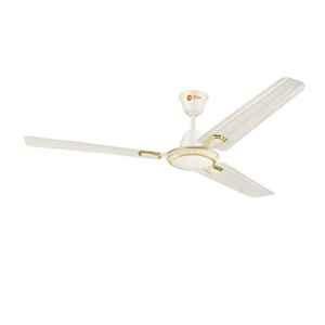 Orient Pacific Air 60W 1 Star 3 Blade Ivory Gold Ceiling Fan, 3134832514450, Sweep: 1200 mm