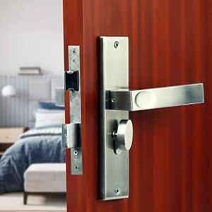 Voltizi Fasino 8 inch Stainless Steel Matt Finish Cylindrical Mortise Door Lock Handle Set
