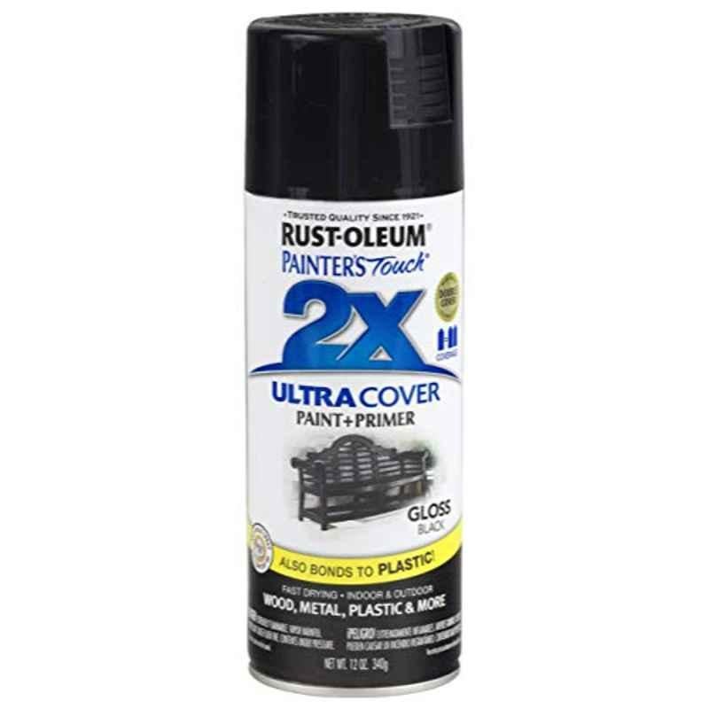 Rust-Oleum Painters Touch 12 Oz Black Gloss Ultra Cover Spray