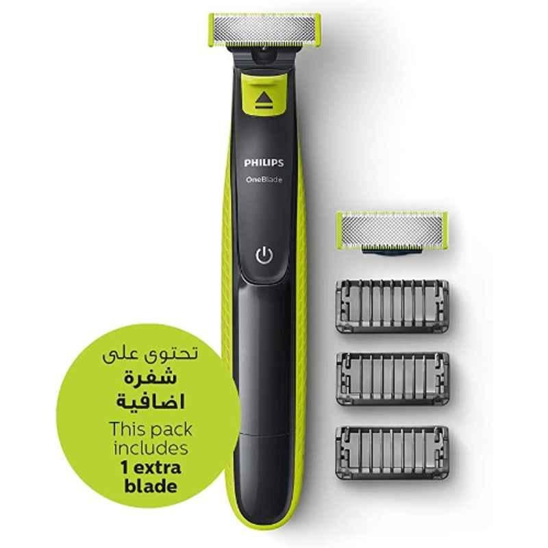 Philips Battery Powered Green & Grey Trimmer, QP2520-23