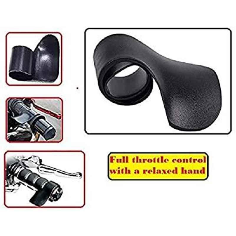 Meenu Arts World Throttle Mounted Cruise Assist Hand Rest Control Grip Wrist Control Cramp Rest for 7/8 inch Handle Bar for All Bikes (Black) B-40-picture-12