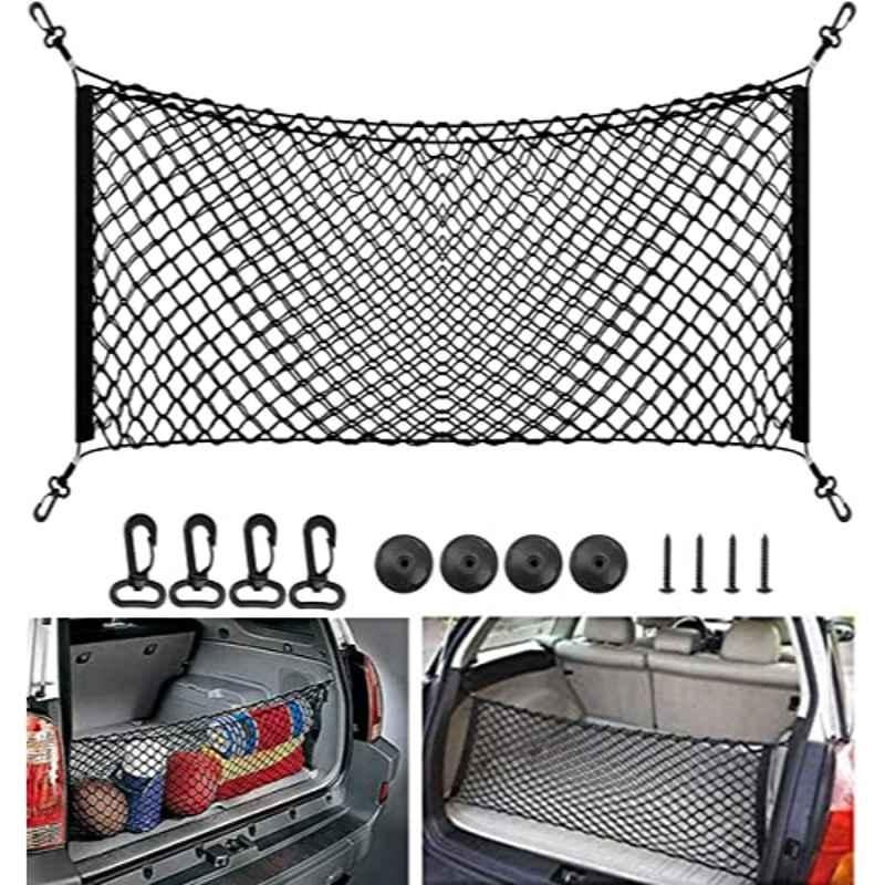 Rubik 110x50cm Elastic Black Car SUV Trunk Cargo Net Storage Organizer for Nissan