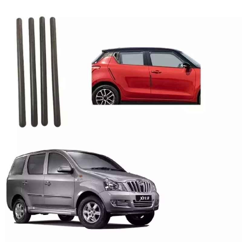 Buy Spreadx Plastic Stylish Car Bendable Door Bumper Guard Long Length Universal Fit Black Colour for Mahindra Xylo Set Of 4 Pcs SPR T0BK0B Online At Price 533