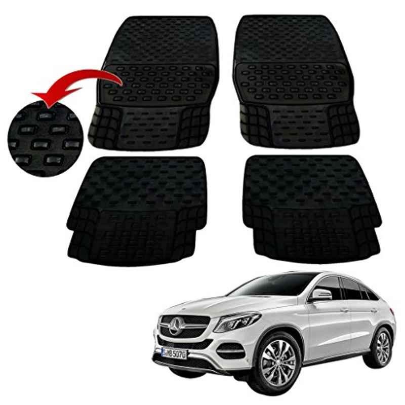 Kozdiko 4 Pcs PVC & Rubber Black Car Floor Mat Set for Mercedes Benz CLS-Class