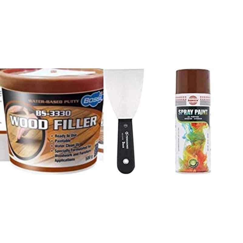 Abbasali 500g Brown Carpenter Wood Filler