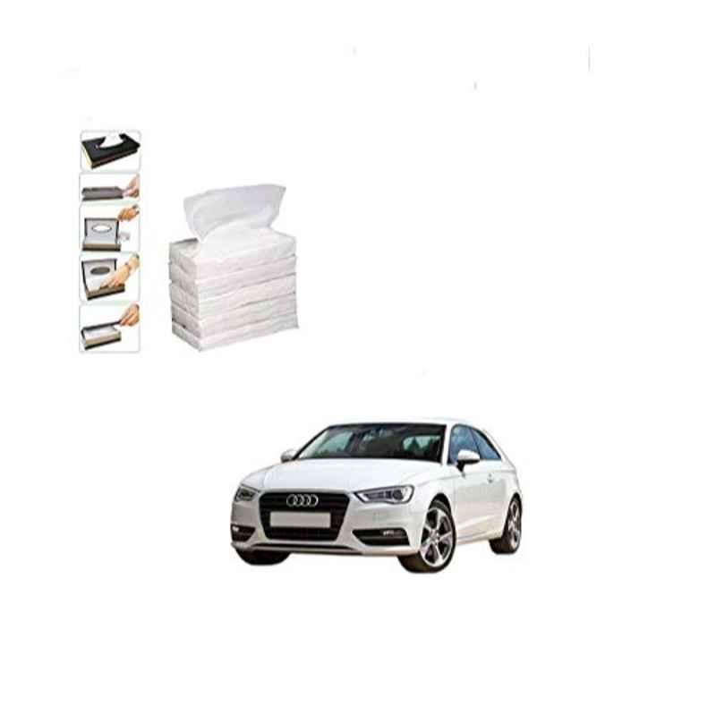 Kozdiko 100 Pulls Dispenser Box Refiller Tissue Paper with 200 Sheets for Audi A3 (Pack of 5)