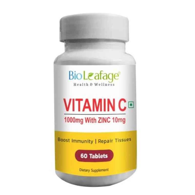 Bio Leafage 1000mg with Zinc 10mg Vitamin C Dietary Supplement, BLVCZ60CAP