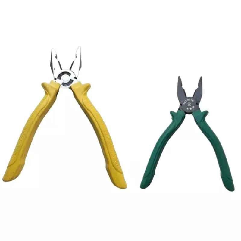 Sky Blue 2 Pcs 7.8 inch Lineman Plier Combo, SBE_PLIER_COMBO_MOD_01518