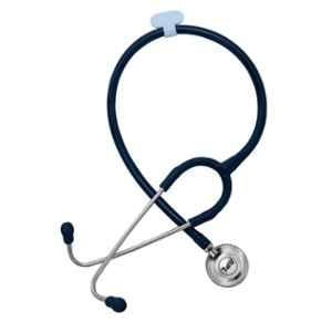 BPL Single Tube Bell & Diaphragm Metal Blue Adult Chest Piece Stethoscope, ST-02