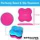 Strauss 24x10 inch Polyethylene Foam Pink Yoga Knee Pad Cushion, ST-1461