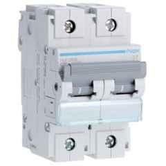 Hager 80A Double Pole C Curve h3 MCB, HLF280S, Breaking Capacity: 10 kA