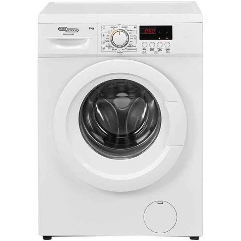 Super General 6kg Silver Front Load Washing Machine, SGW6200NLEDS