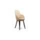 Shearling Ariel Vinyl Leatherette Cream White Upholstered Arm Chair