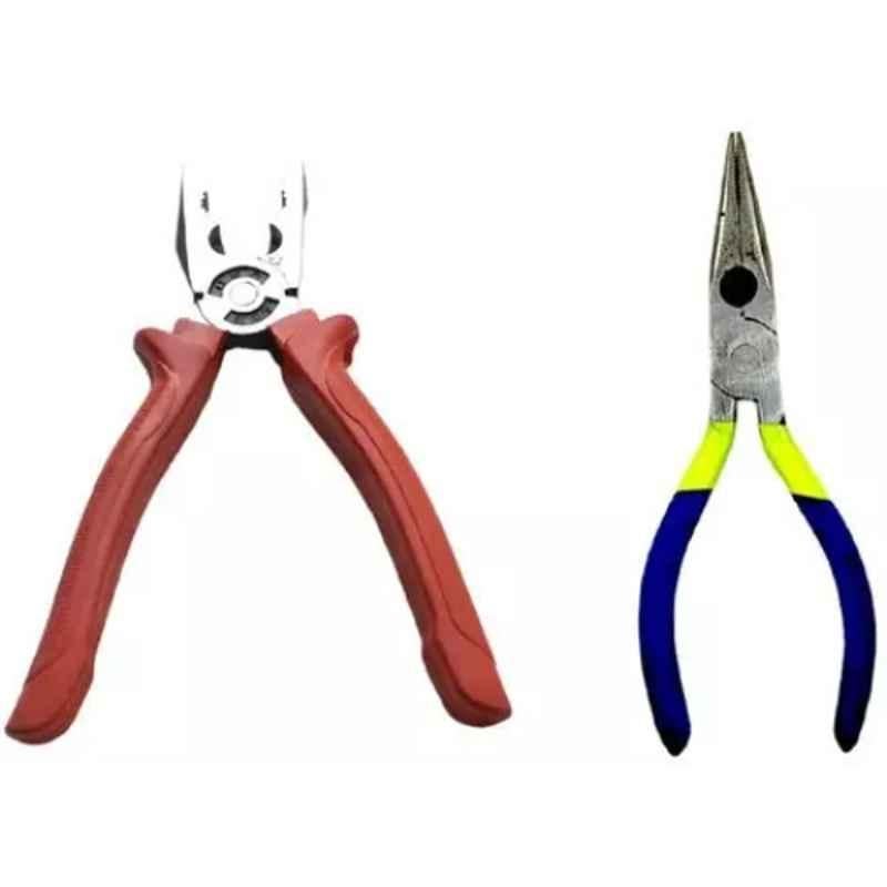 Sky Blue 2 Pcs 7.8 inch Lineman Plier Combo, SBE_PLIER_COMBO_MOD_01145