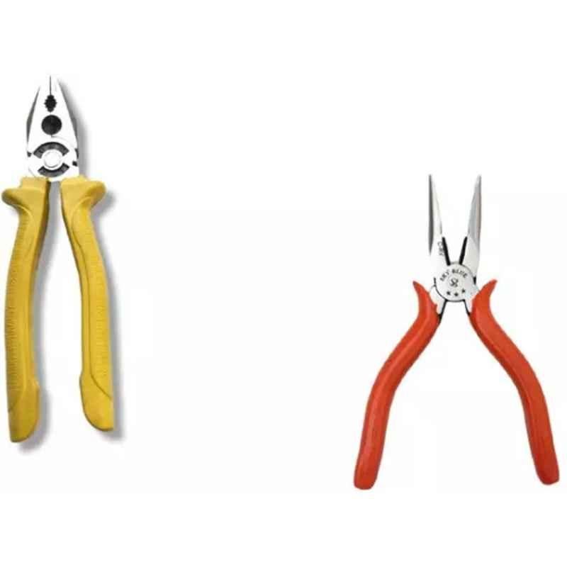 Sky Blue 2 Pcs 7.8 inch Lineman Plier Combo, SBE_PLIER_0104
