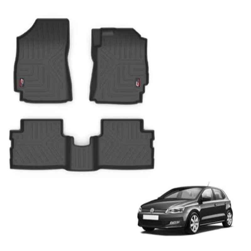 Kozdiko Thermoplastic Polyolefins 3D Life Long Car Floor Mat Set for Volkswagen Polo