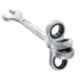 Facom 18mm Chrome Finish Metric Hinged Jointed Combination Wrench, 467BF.18